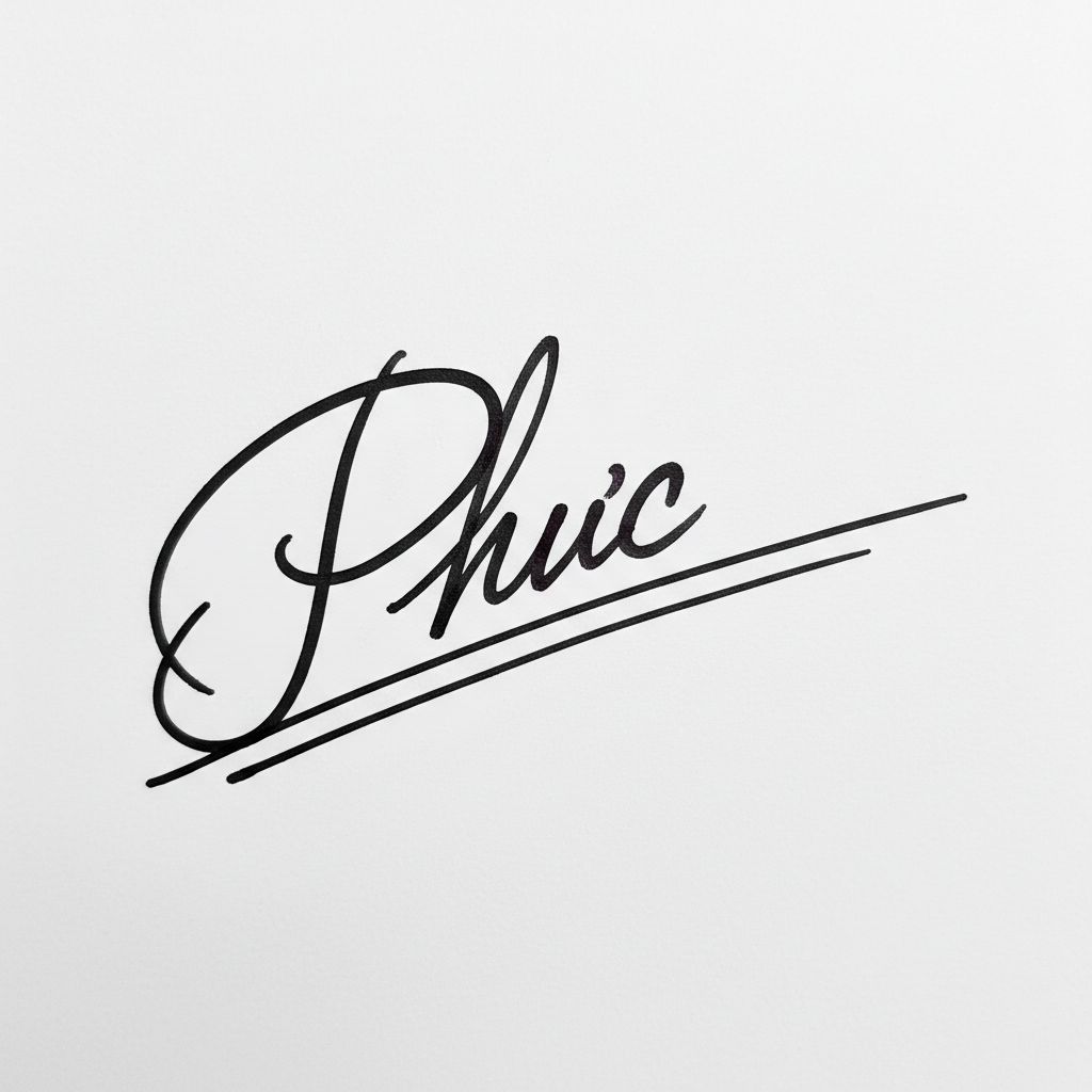 Mẫu chữ ký tên Phúc số 7