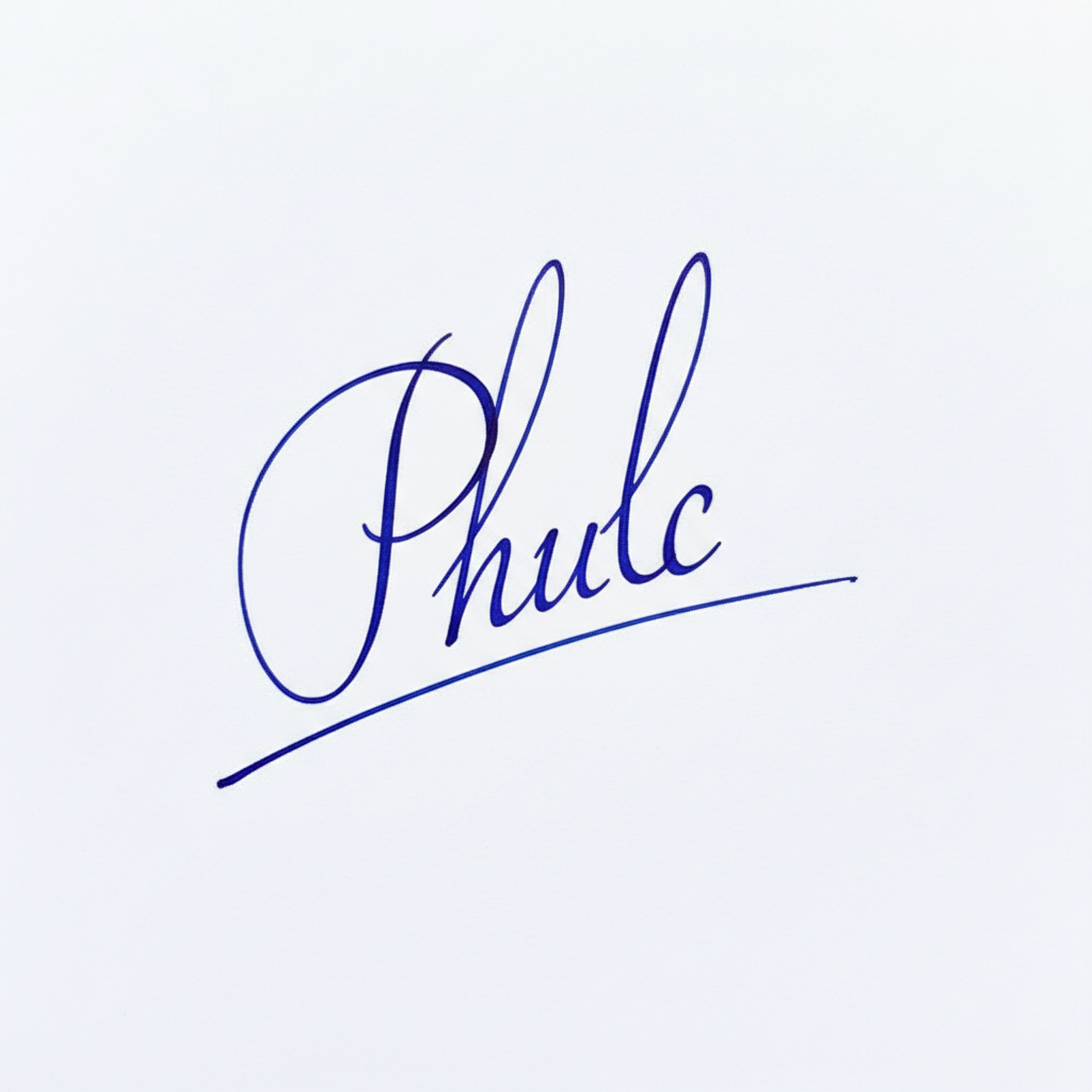 Mẫu chữ ký tên Phúc số 8