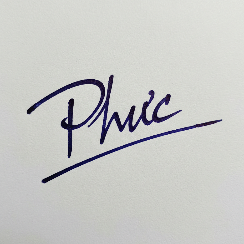 Mẫu chữ ký tên Phúc số 9