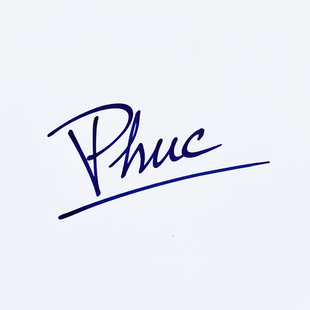 Chữ Ký Người Tên Phúc: Bí Quyết Tạo Dấu Ấn Độc Đáo và Hợp Phong Thủy Mẫu chữ ký tên Phúc số 9