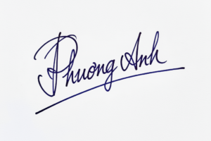 Mẫu chữ ký tên Phương Anh số 1