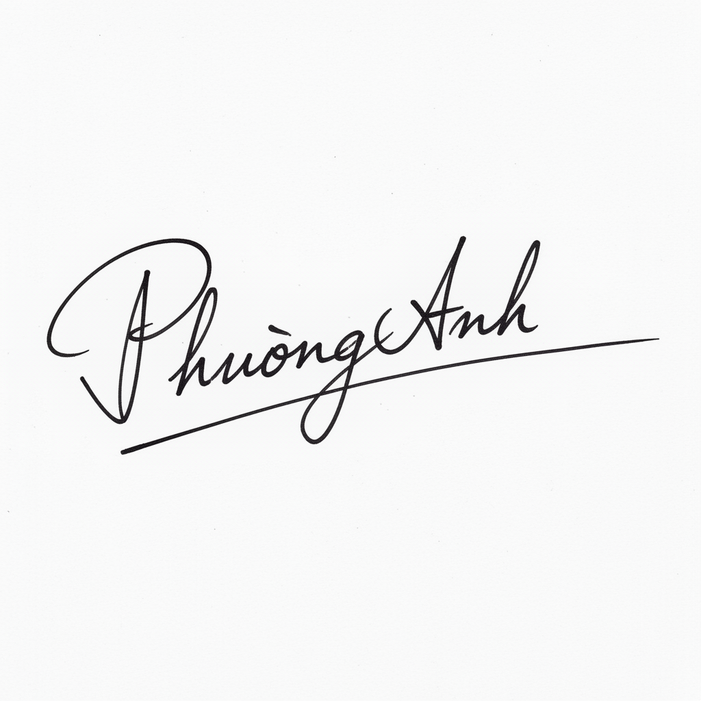 Mẫu chữ ký tên Phương Anh số 10