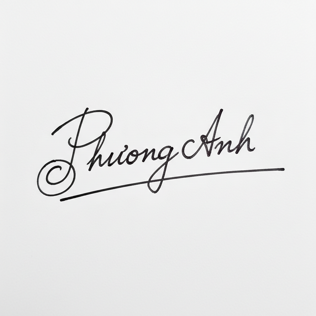 Mẫu chữ ký tên Phương Anh số 2