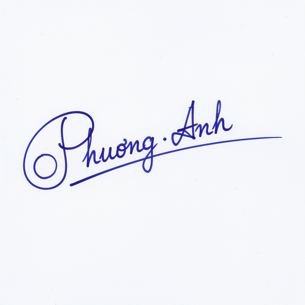 Mẫu chữ ký tên Phương Anh số 6