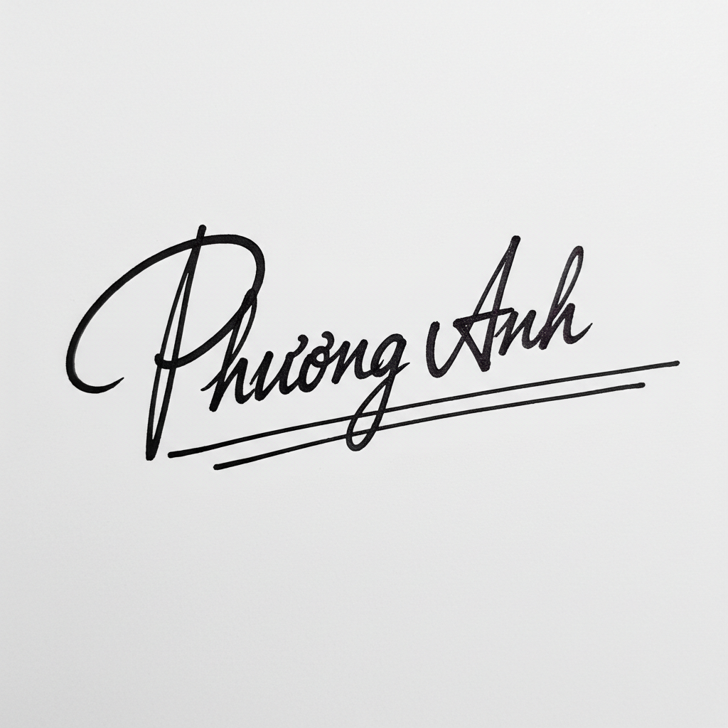Mẫu chữ ký tên Phương Anh số 7