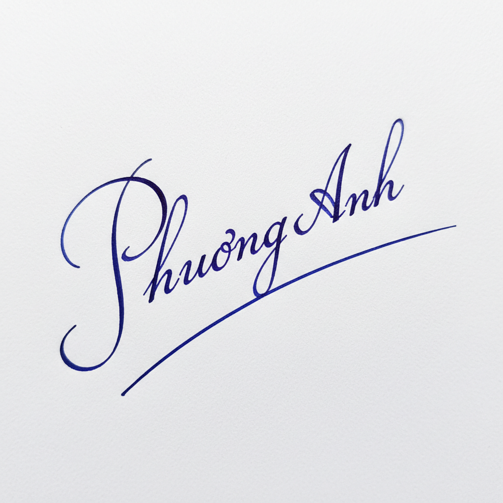 Mẫu chữ ký tên Phương Anh số 8