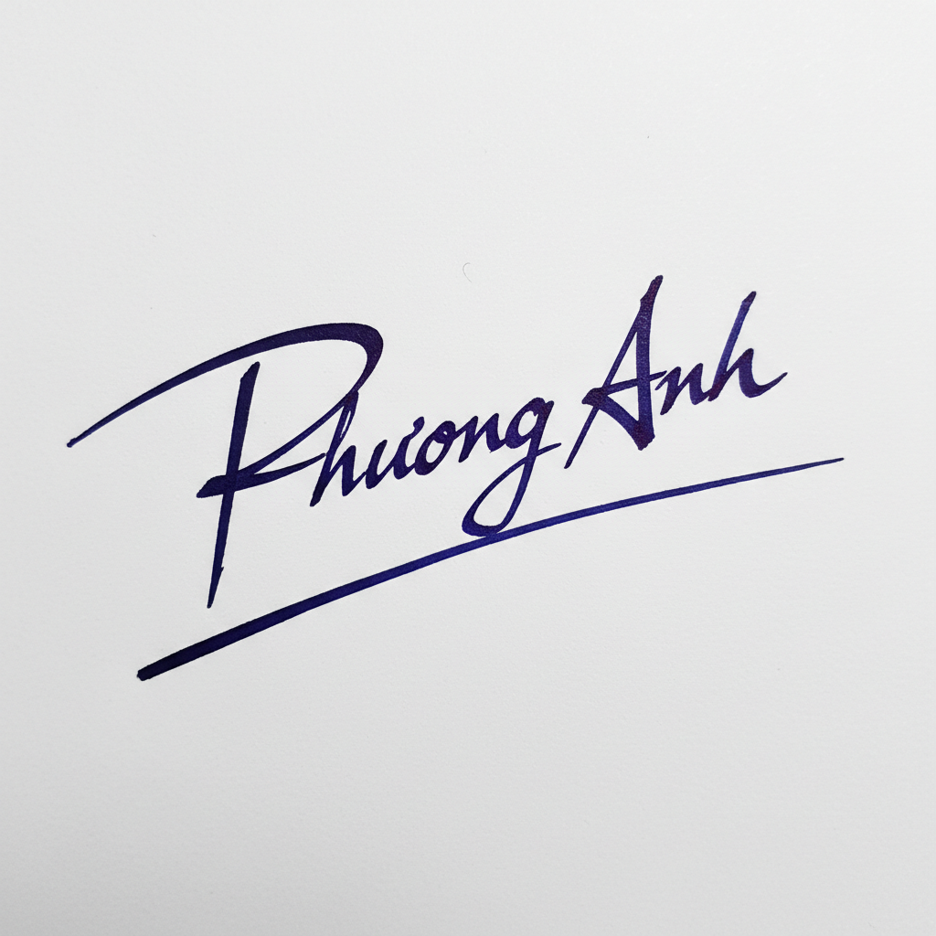 Mẫu chữ ký tên Phương Anh số 9