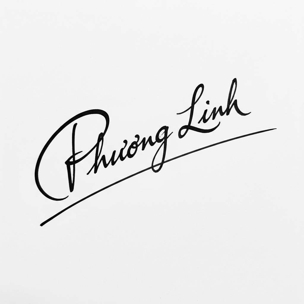 Mẫu chữ ký tên Phương Linh số 5