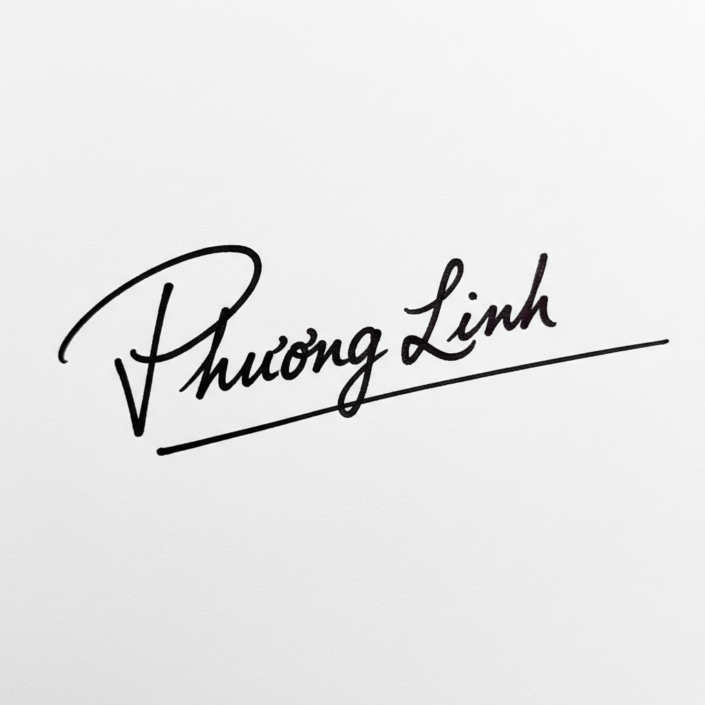 Mẫu chữ ký tên Phương Linh số 7