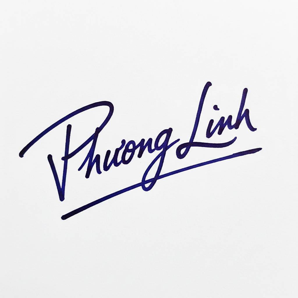 Mẫu chữ ký tên Phương Linh số 9