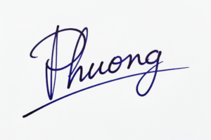 Mẫu chữ ký tên Phương số 1