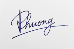 Mẫu chữ ký tên Phương số 1