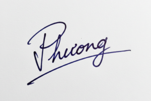 Mẫu chữ ký tên Phương số 1
