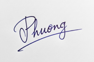 Mẫu chữ ký tên Phương số 1