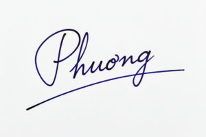 Mẫu chữ ký tên Phương số 1