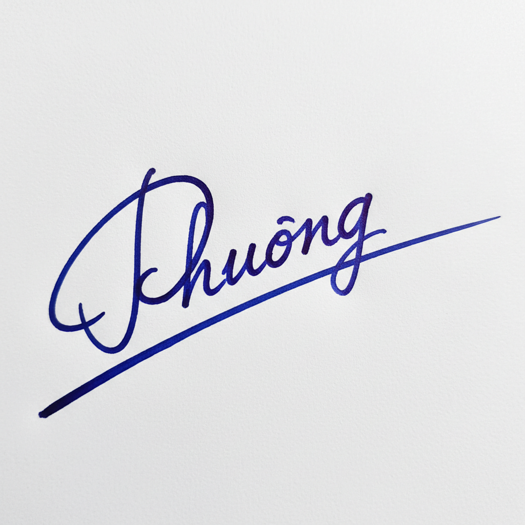 Mẫu chữ ký tên Phương số 3