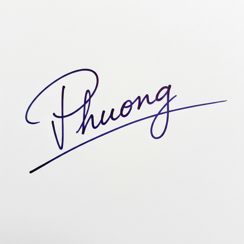 Mẫu chữ ký tên Phương số 4