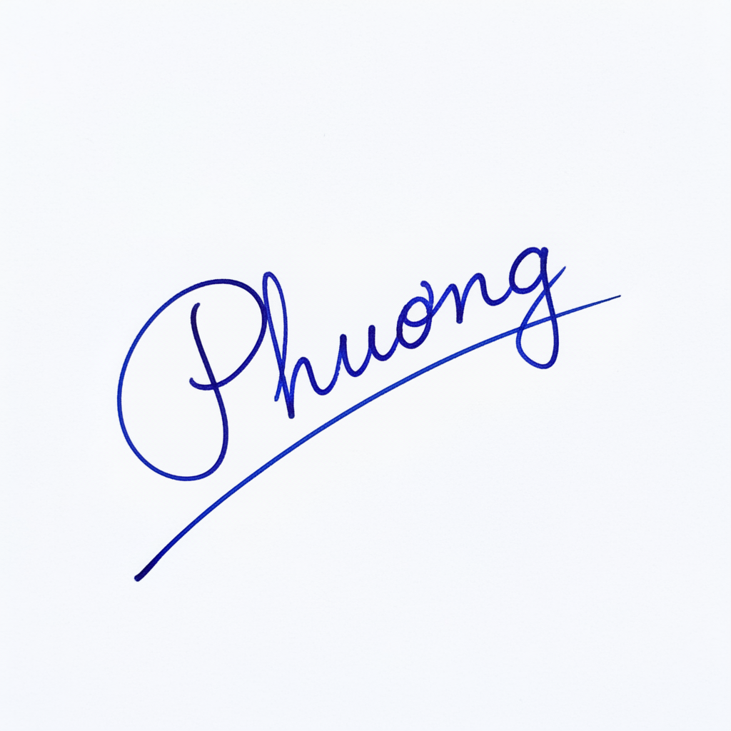 Mẫu chữ ký tên Phương số 6