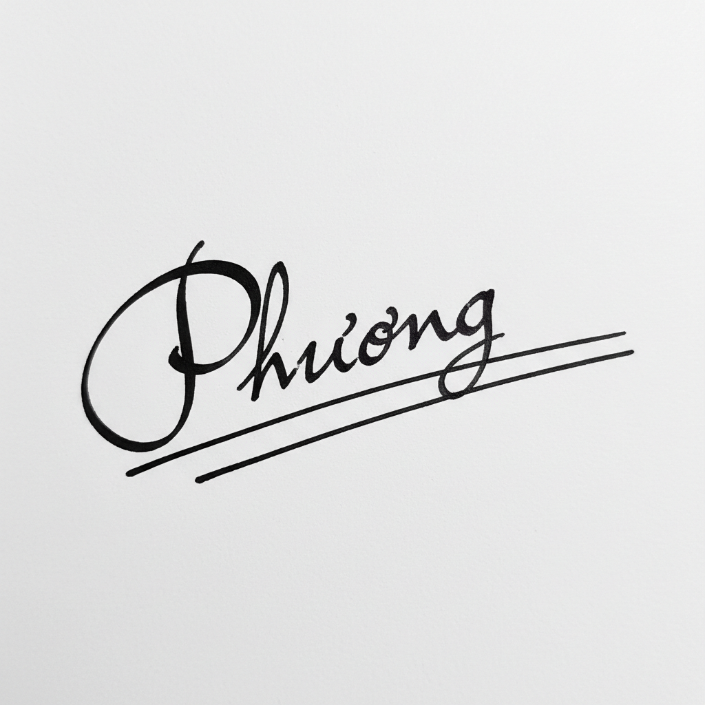 Mẫu chữ ký tên Phương số 7