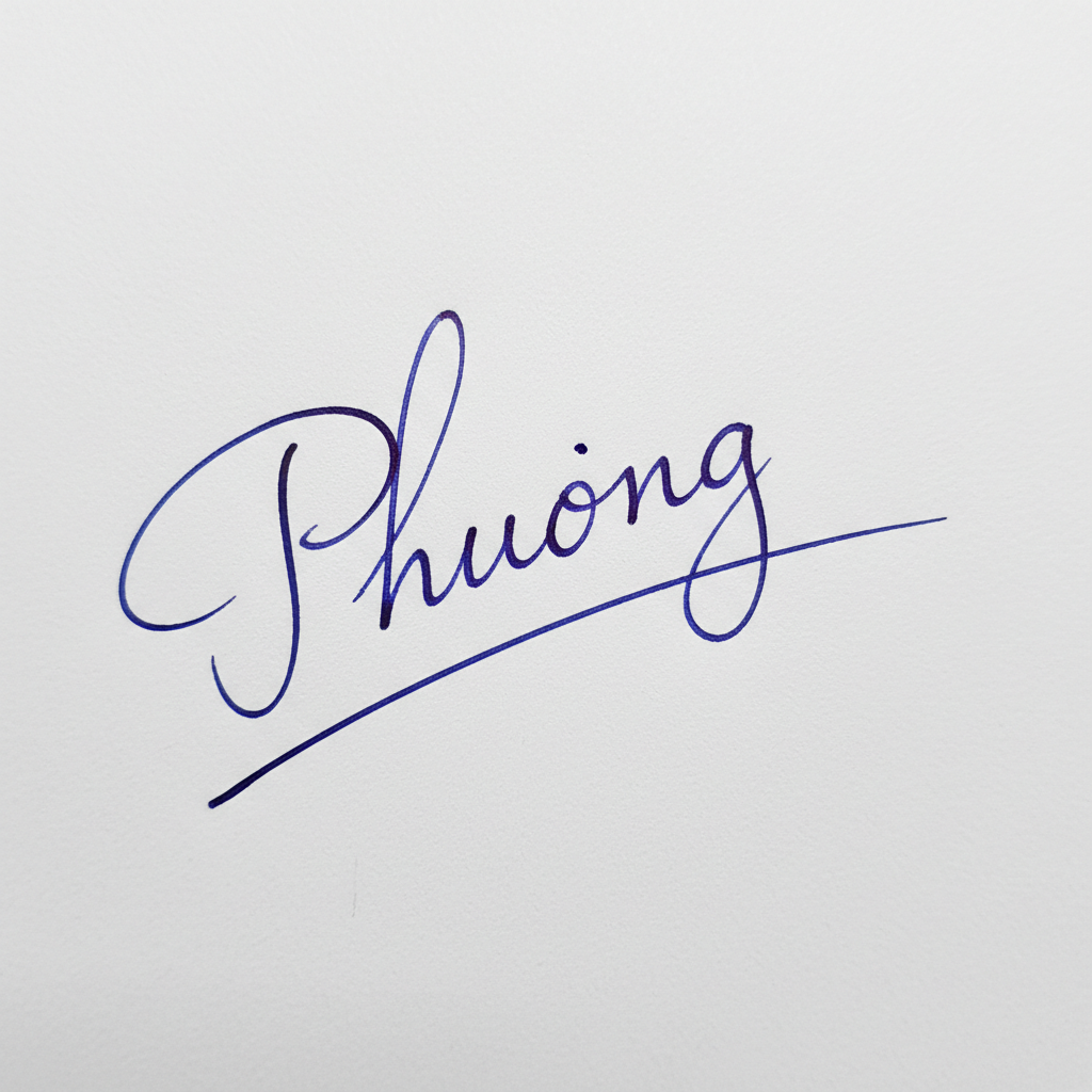 Mẫu chữ ký tên Phương số 8