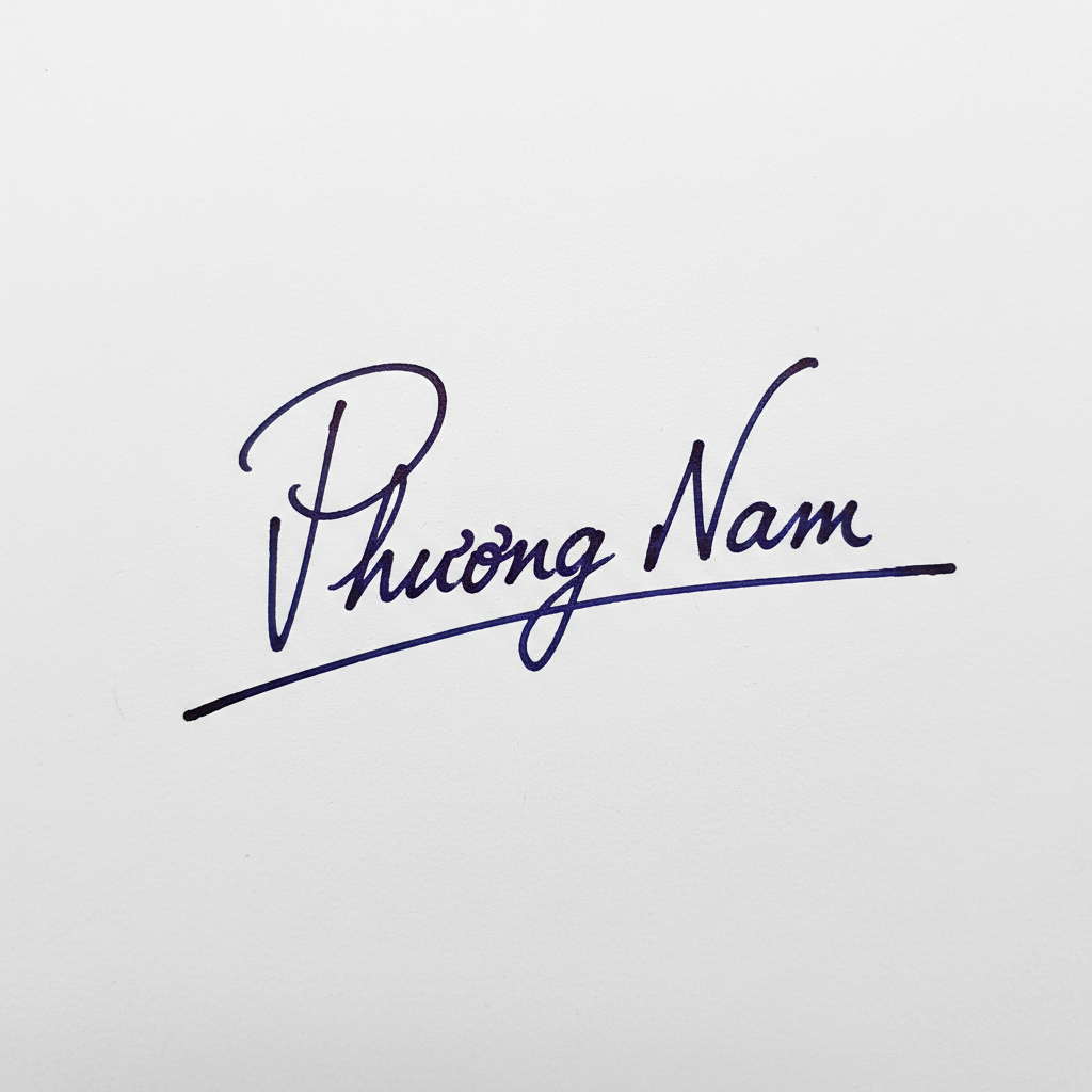 Mẫu chữ ký tên Phương Nam số 1