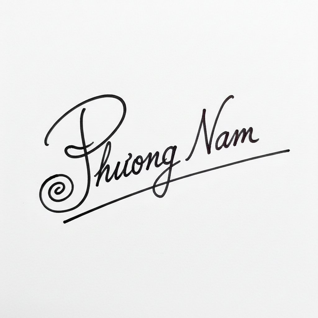 Mẫu chữ ký tên Phương Nam số 2