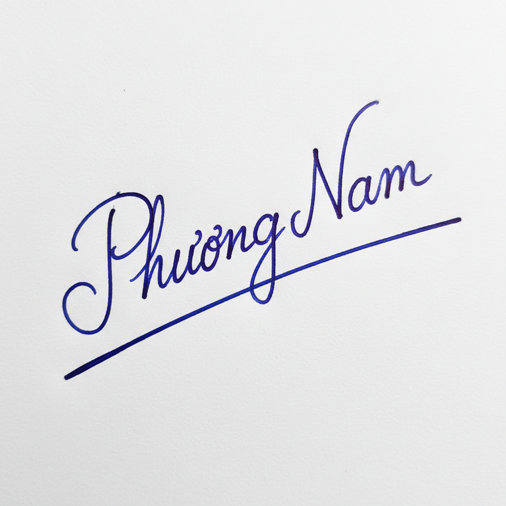 Mẫu chữ ký tên Phương Nam số 3