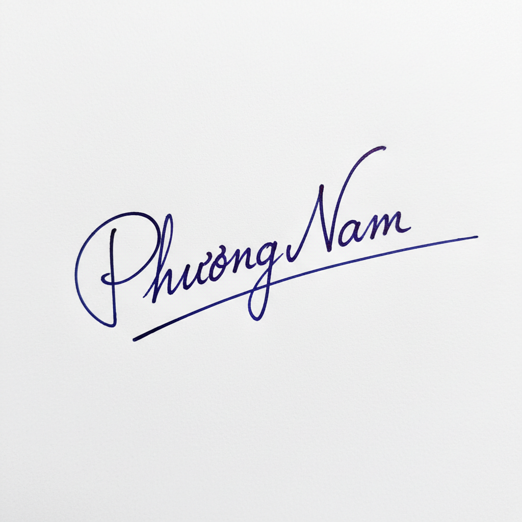 Mẫu chữ ký tên Phương Nam số 4