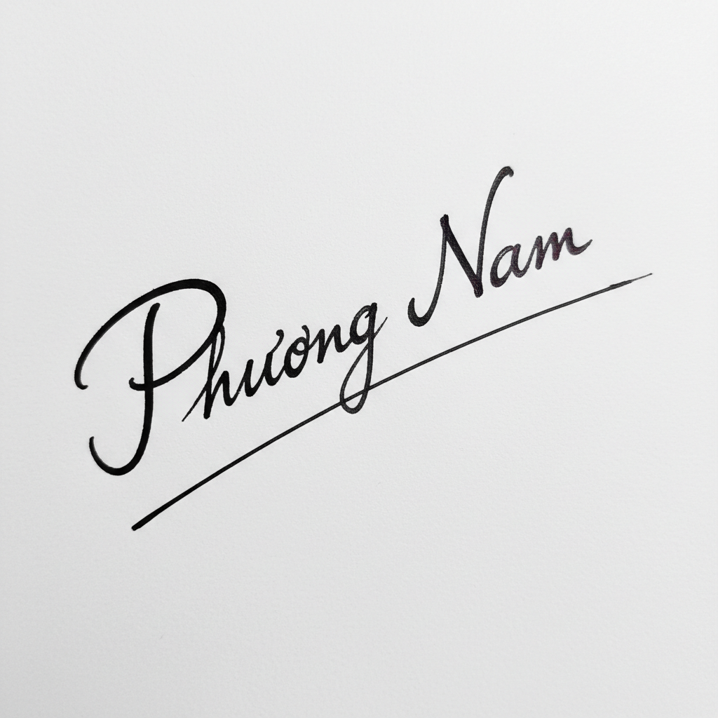 Mẫu chữ ký tên Phương Nam số 5