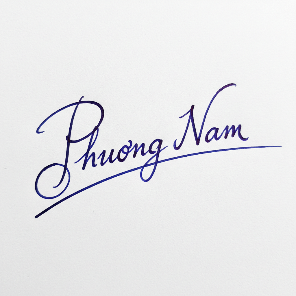 Mẫu chữ ký tên Phương Nam số 6