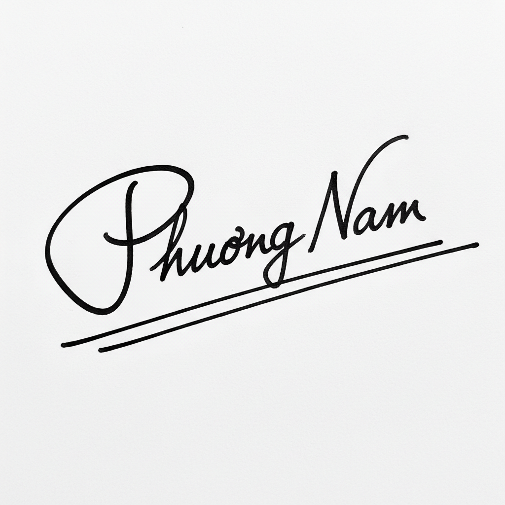 Mẫu chữ ký tên Phương Nam số 7