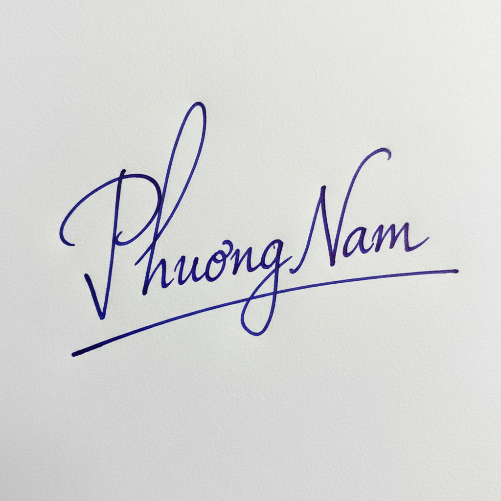 Mẫu chữ ký tên Phương Nam số 8