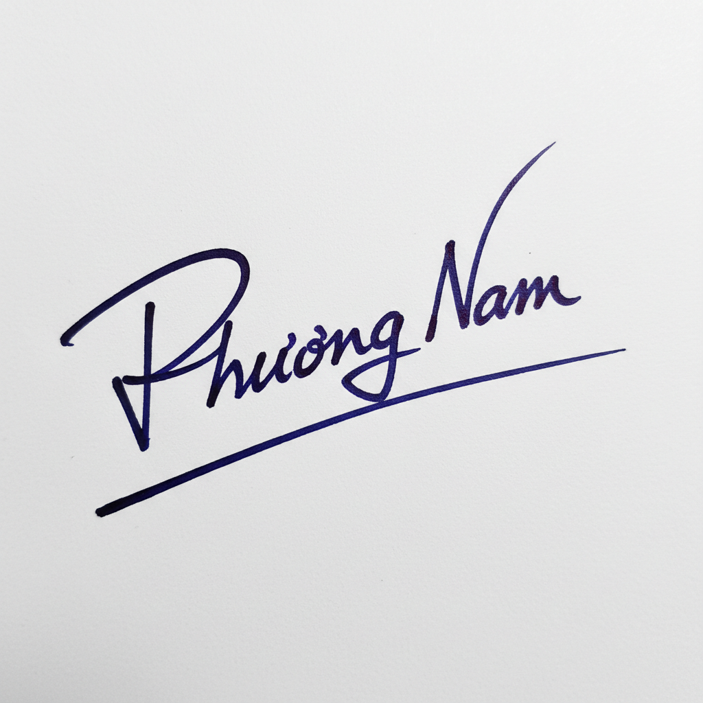 Mẫu chữ ký tên Phương Nam số 9