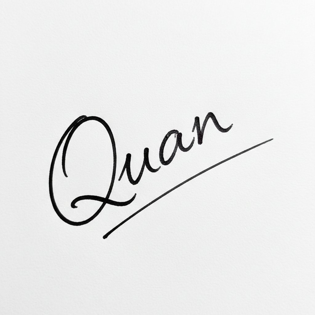 Mẫu chữ ký tên Quân số 5