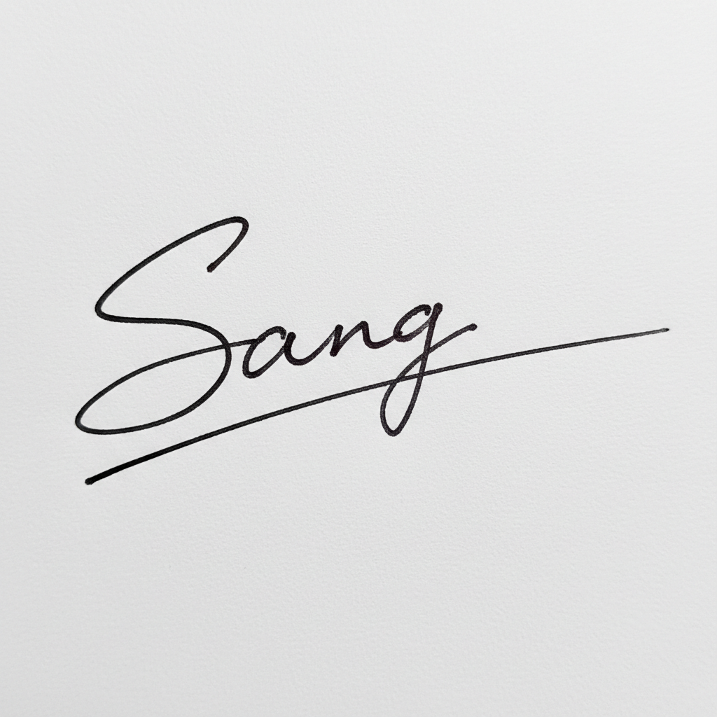 Chữ Ký Mẫu Tên Sang: Nâng Tầm Đẳng Cấp và Vận Mệnh Mẫu chữ ký tên Sang số 10