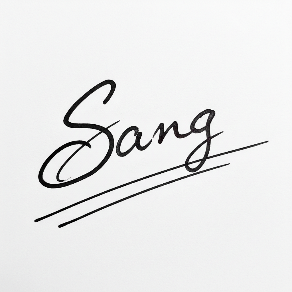 Chữ Ký Mẫu Tên Sang: Nâng Tầm Đẳng Cấp và Vận Mệnh Mẫu chữ ký tên Sang số 7