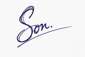Mẫu chữ ký tên Sơn số 1