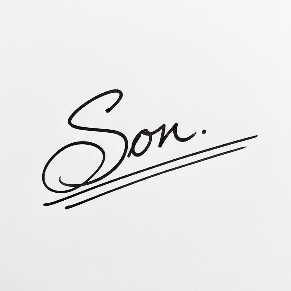 Mẫu chữ ký tên Sơn số 7