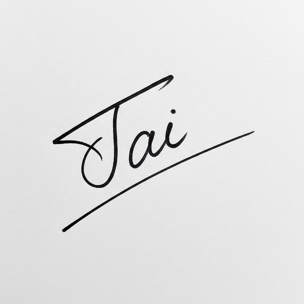 Mẫu chữ ký tên Tài số 5