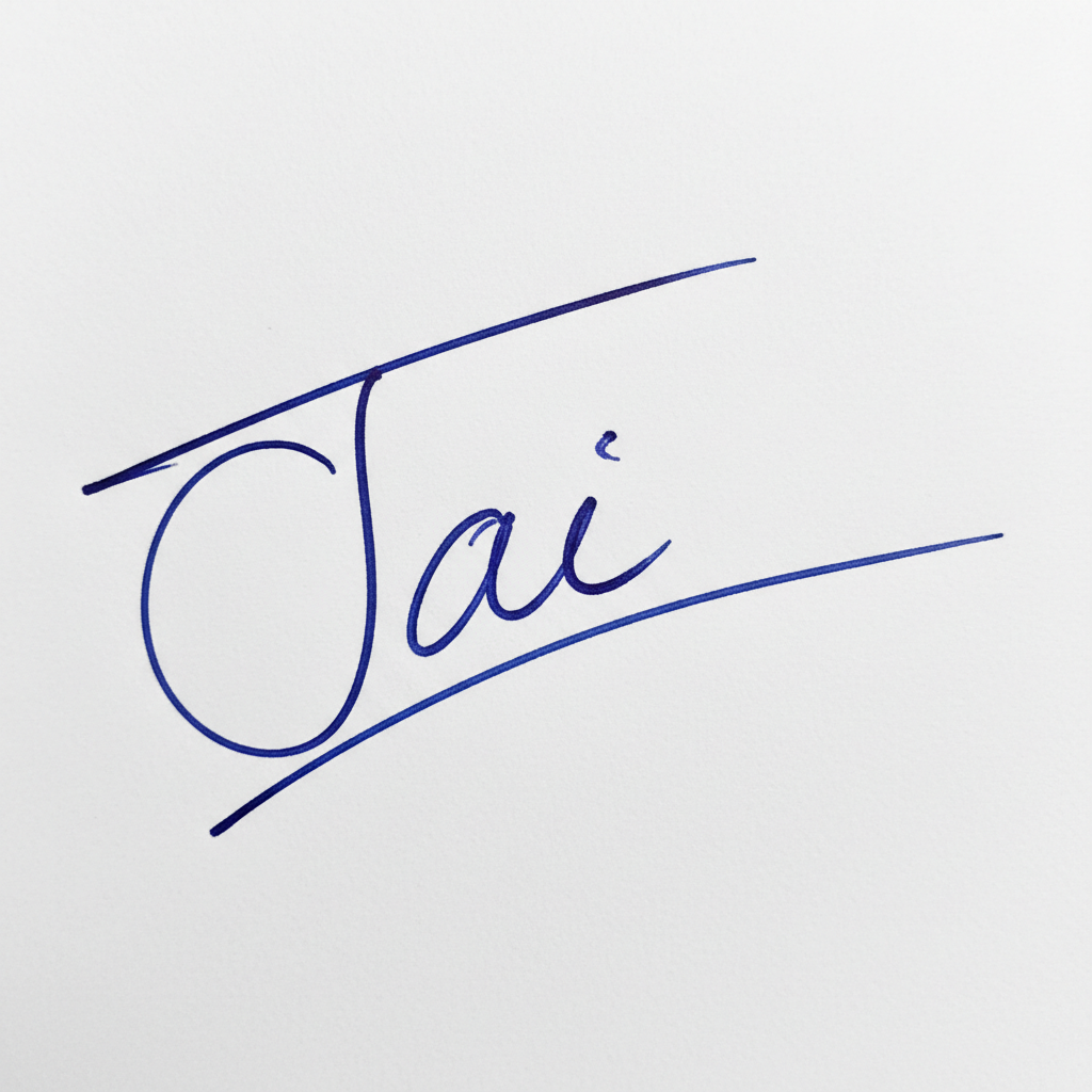 Mẫu chữ ký tên Tài số 6