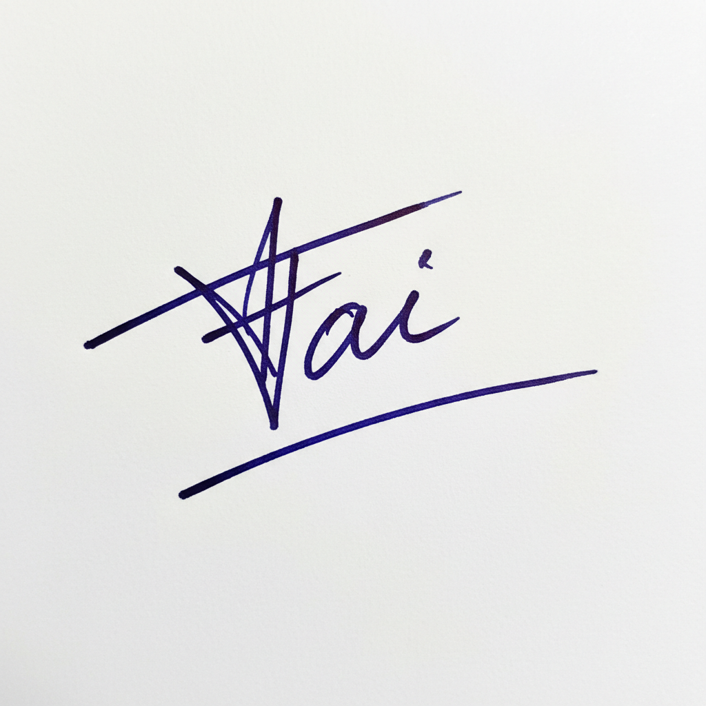 Mẫu chữ ký tên Tài số 9