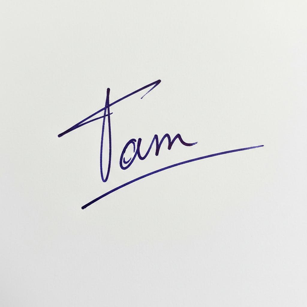 Mẫu chữ ký tên Tâm số 1