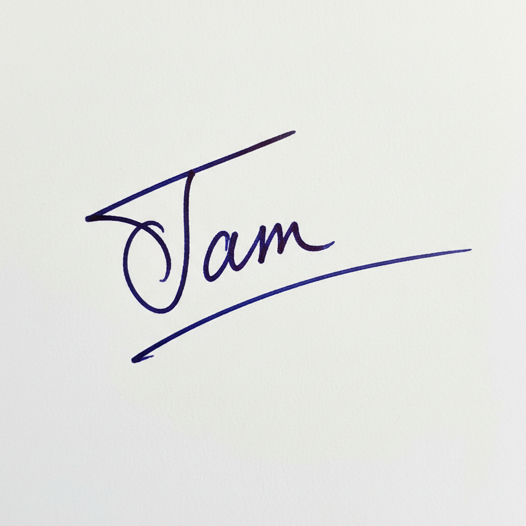 Mẫu chữ ký tên Tâm số 1