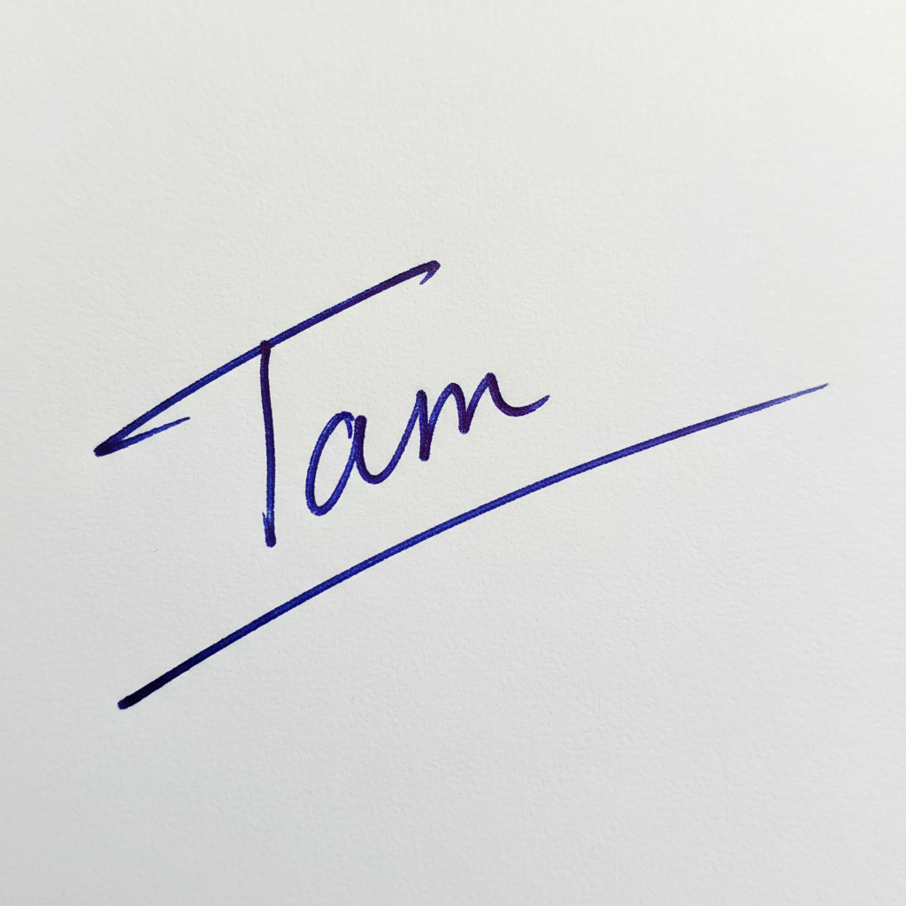 Mẫu chữ ký tên Tâm số 3