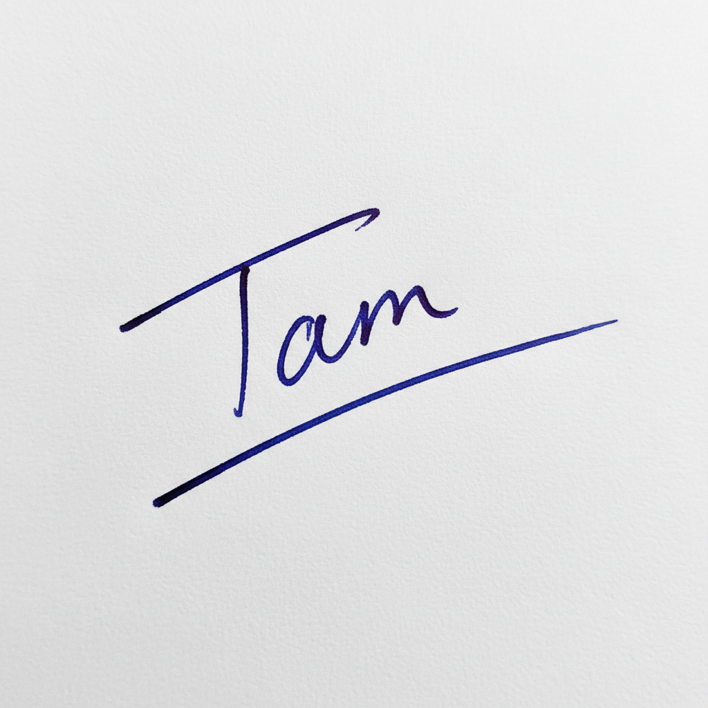 Mẫu chữ ký tên Tâm số 3