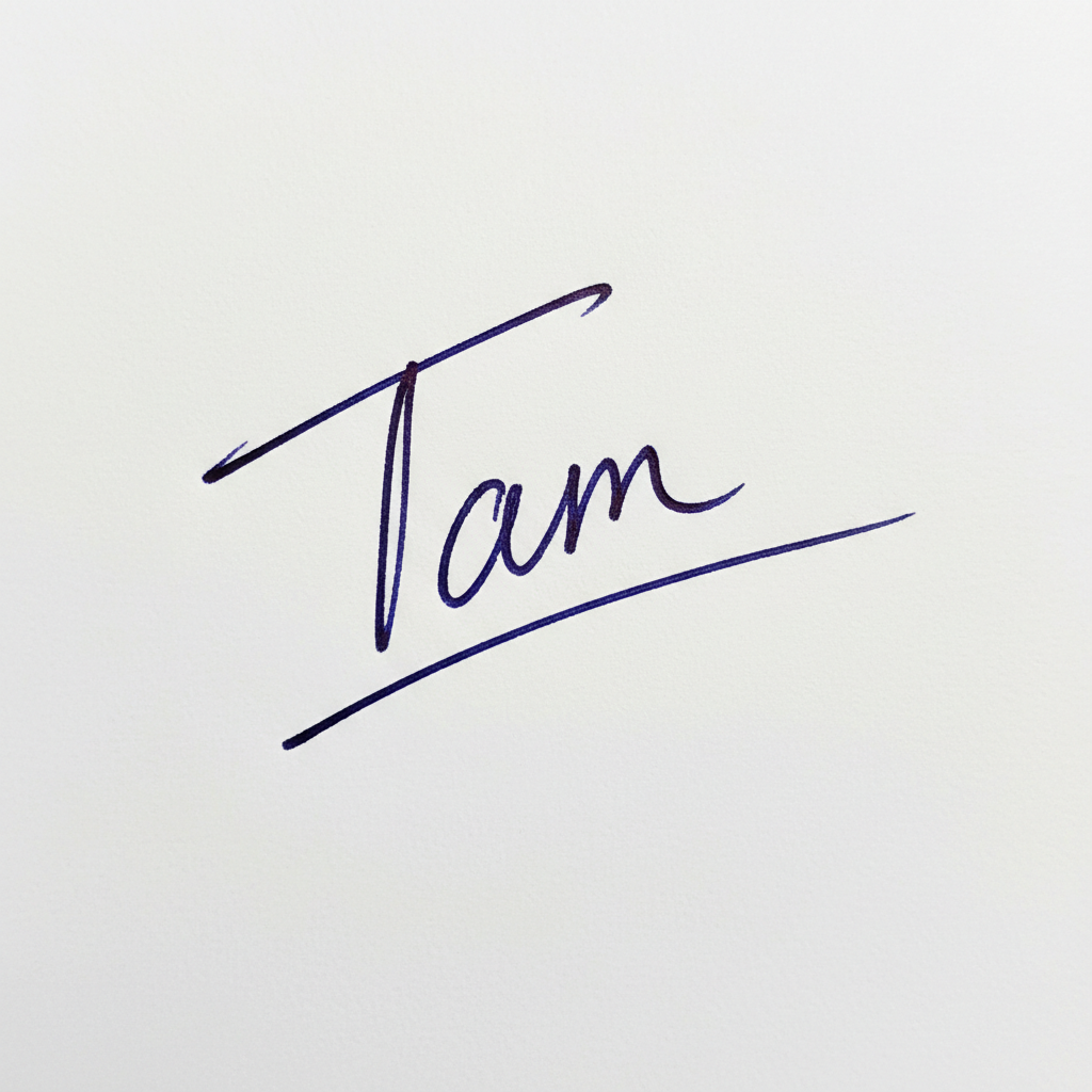 Mẫu chữ ký tên Tâm số 4