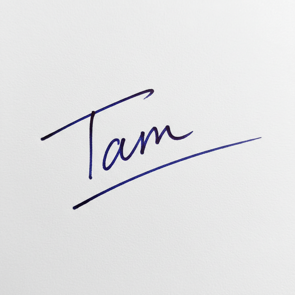 Mẫu chữ ký tên Tâm số 4