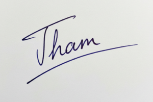 Mẫu chữ ký tên Thắm số 1