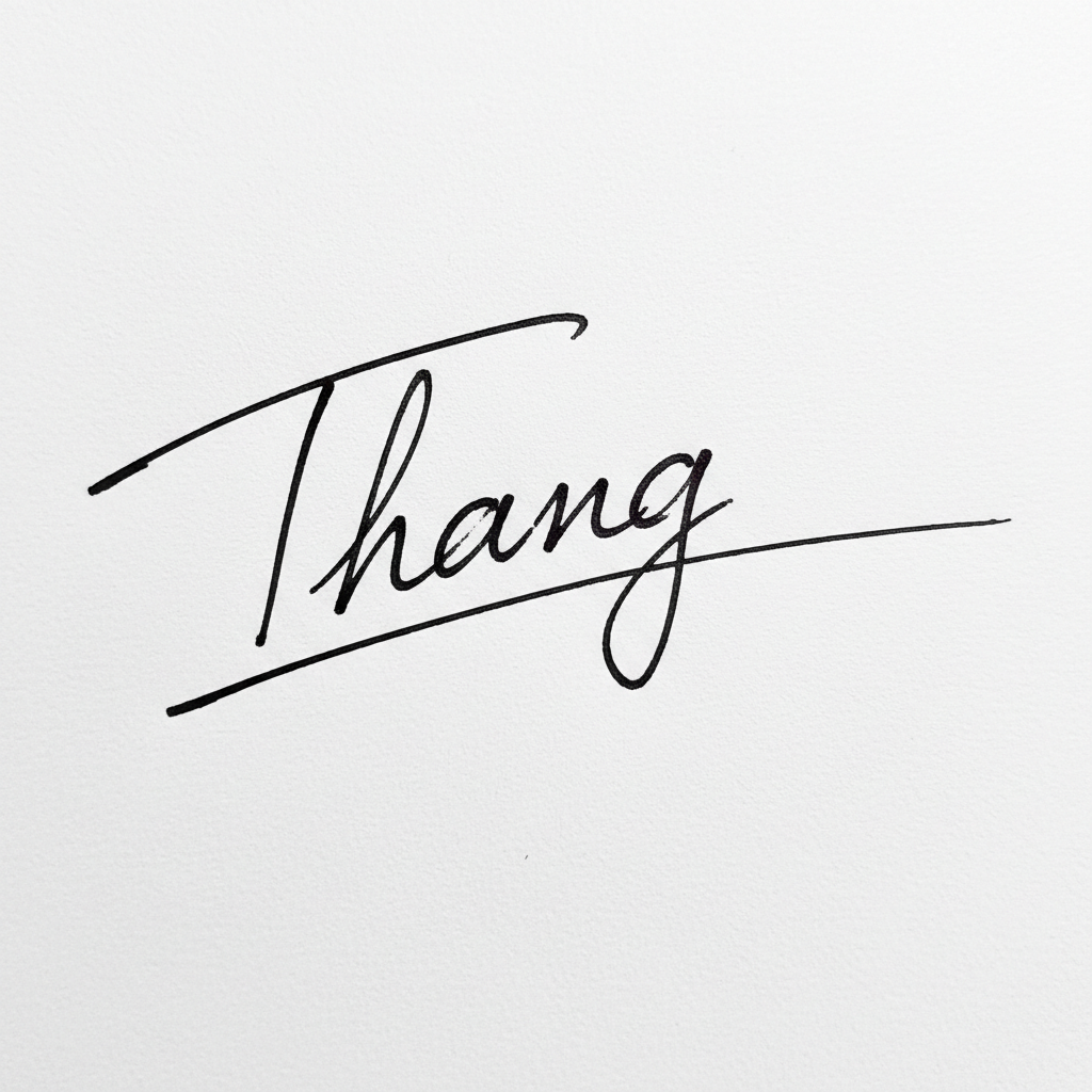 Mẫu chữ ký tên Thắng số 10