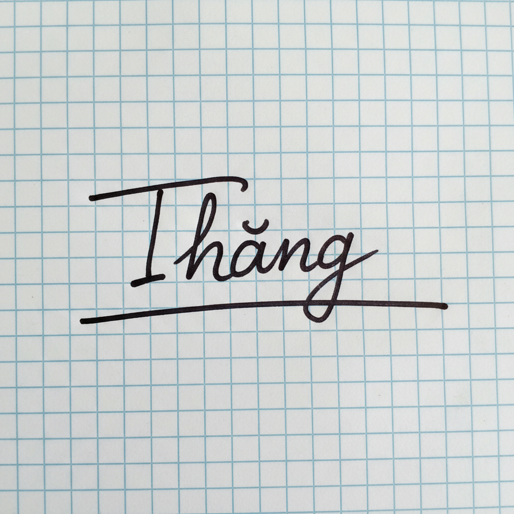 Mẫu chữ ký tên Thắng số 10